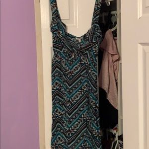Printed mini summer dress